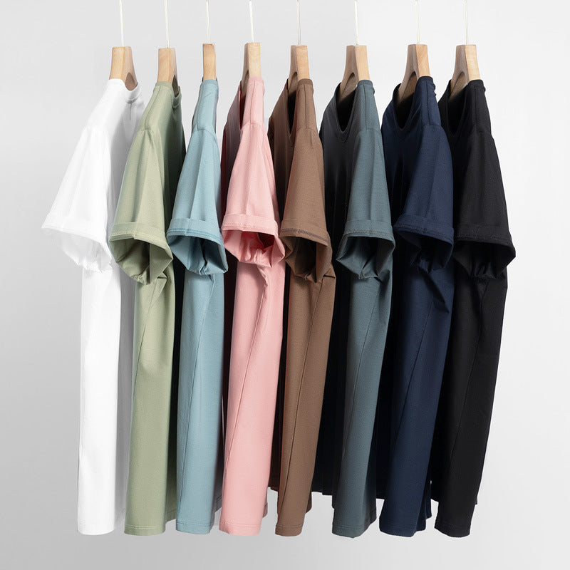 5A Antibacterial ICE Cotton Skin-friendly Breathable Round Neck T-shirt