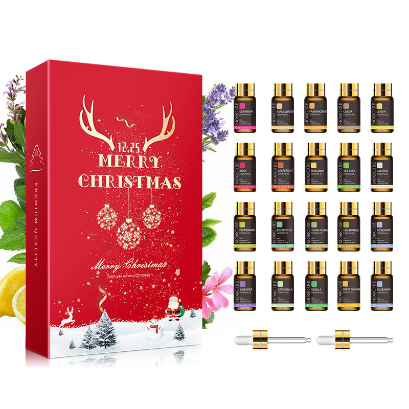 Moocare Aromatherapy Essential Oil Set - 20 Piece Pure Essential Oils Kit for Diffusers, Massage & Home SPA (5ml Each)