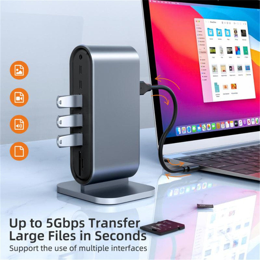 12 in 1 Type C Docking Station Hub
