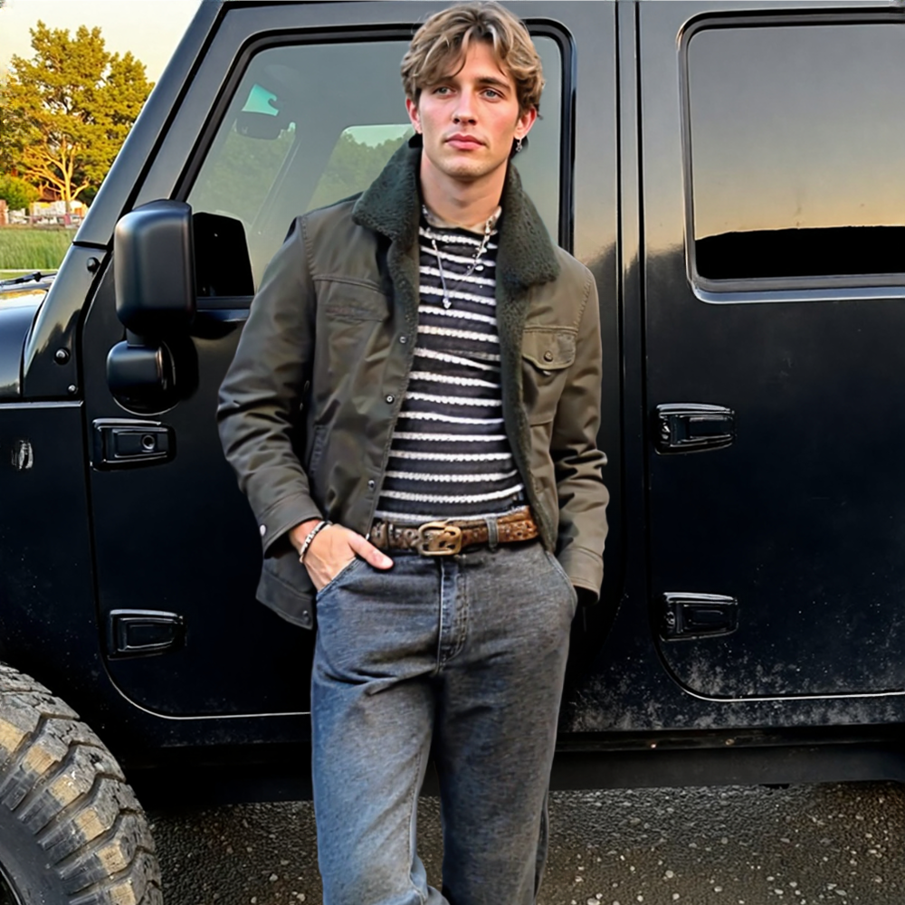 Mens Winter Army Short Jacket