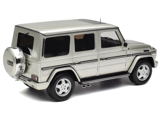 2003 Mercedes-Benz G-Class 55 AMG Iridium Silver Metallic Limited Edition to 999 pieces Worldwide 1/18 Model Car by Otto Mobile