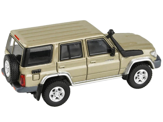 2014 Toyota Land Cruiser 76 Sandy Taupe Tan 1/64 Diecast Model Car by Paragon Models