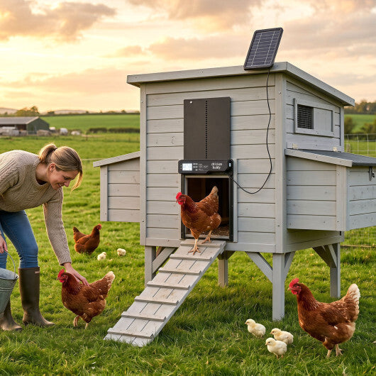 Solar Powered Automatic Chicken Coop Door