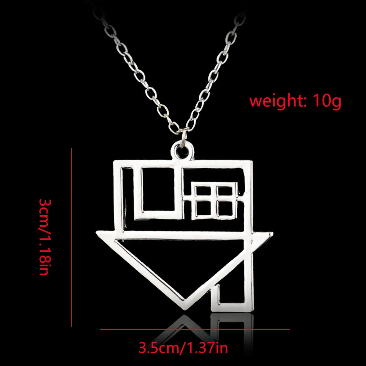 Hip Hop Rock Style Hollow House Pendant Necklace Punk Creative Trend Men Sweater Chain Fashion Clothing Jewelry Accessories Gift