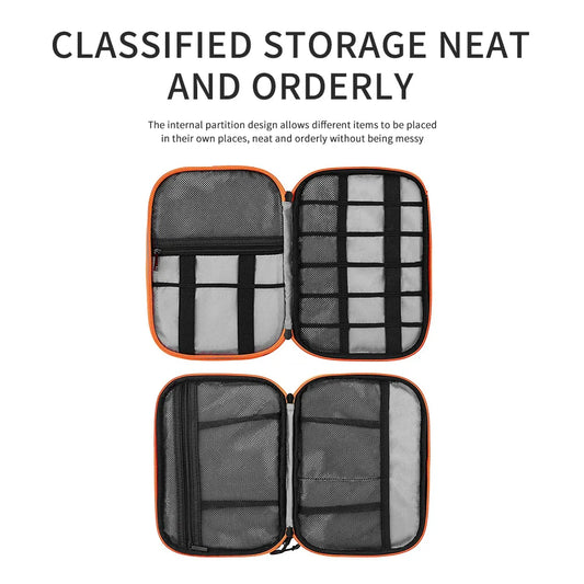 Electronic Accessories Storage Bag Travel Case,Cable Organizer Bag Gadget Carry Bag For Cables,Power,USB Flash Drive, Charger