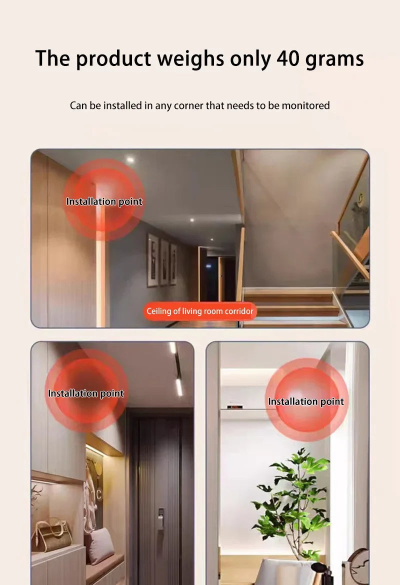 Lenovo New 4K HD WiFi Security Camera Night Vision Home Mini Smart Indoor IP Surveillance APP Remote Monitoring Portable Camera