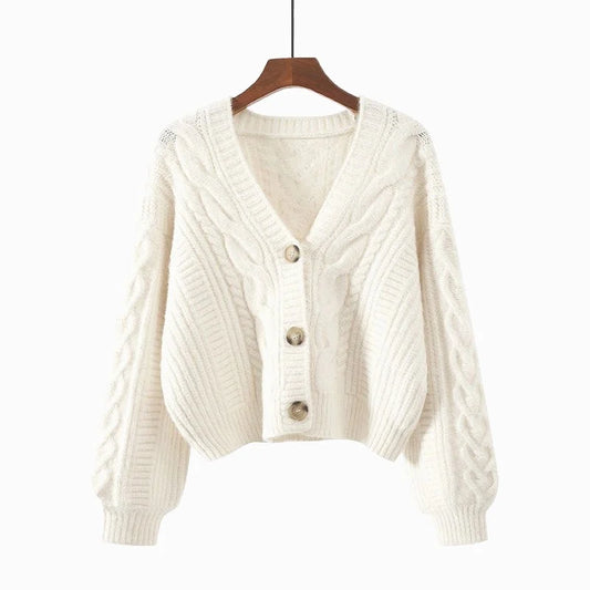 Autumn Winter Fashion Cardigan Sweater Women Knitted Coats Female Solid Long Sleeve Casual Knit Jacket Cardigans Tops Knitwear