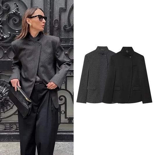 Tidalyf Women's 2026 New Autumn Office Blazers Chic Elegant Women Jackets Fashion Youth Travel Holiday Joker Streets Warm Coats