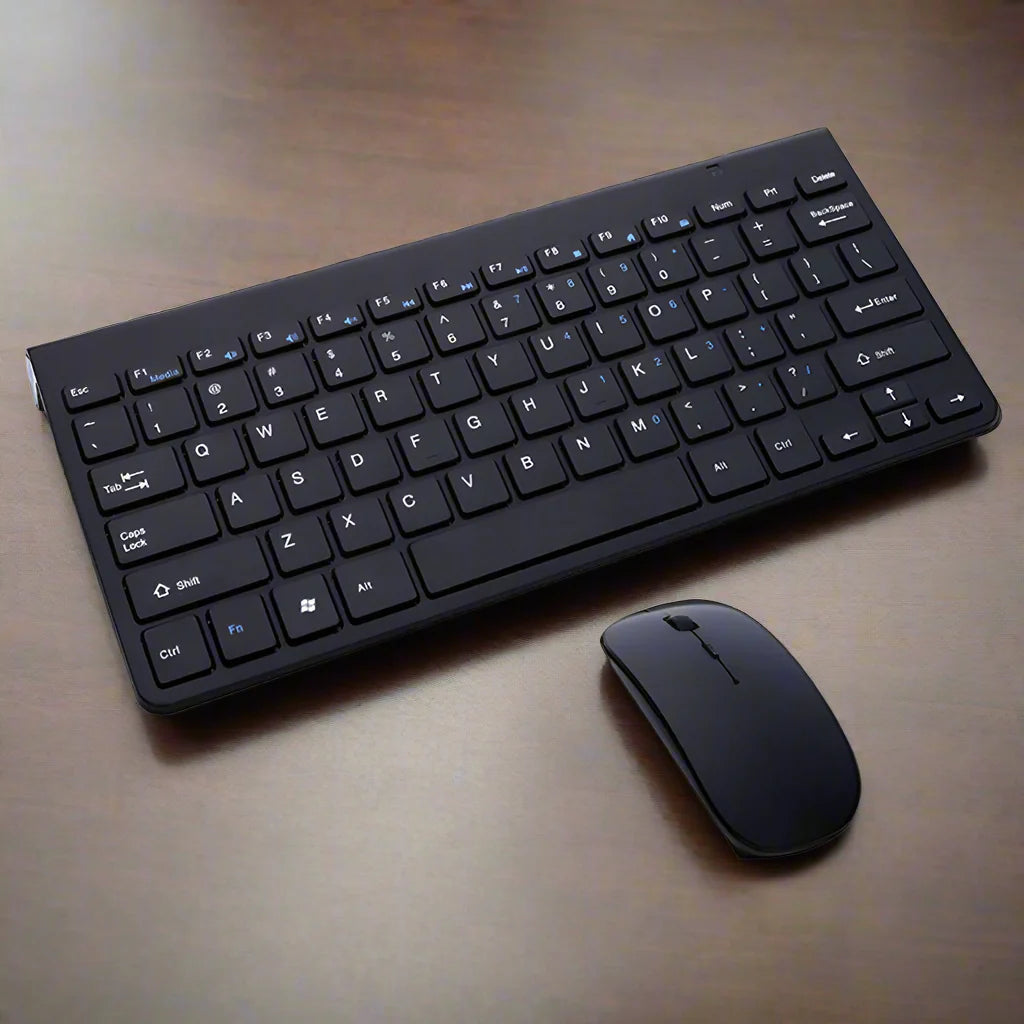 Wireless Portable Ultra Thin Keyboard and Mouse Set