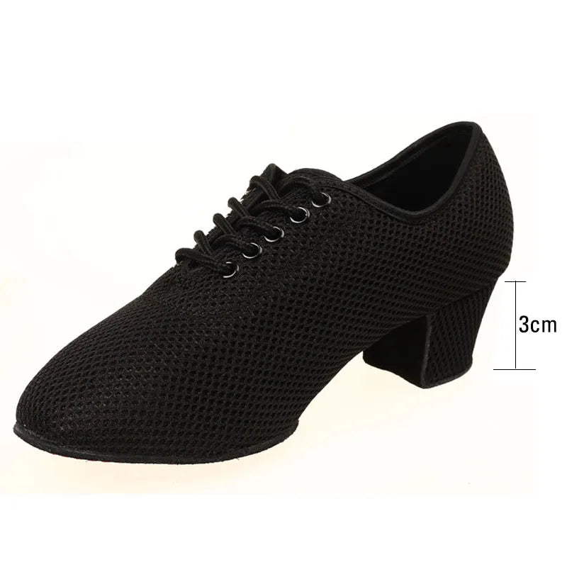 Women Latin Dance Shoes Jazz Ballroom Salsa Dancing Shoes Woman High Heels Children Training Modern Tango Dance Sneakers Female