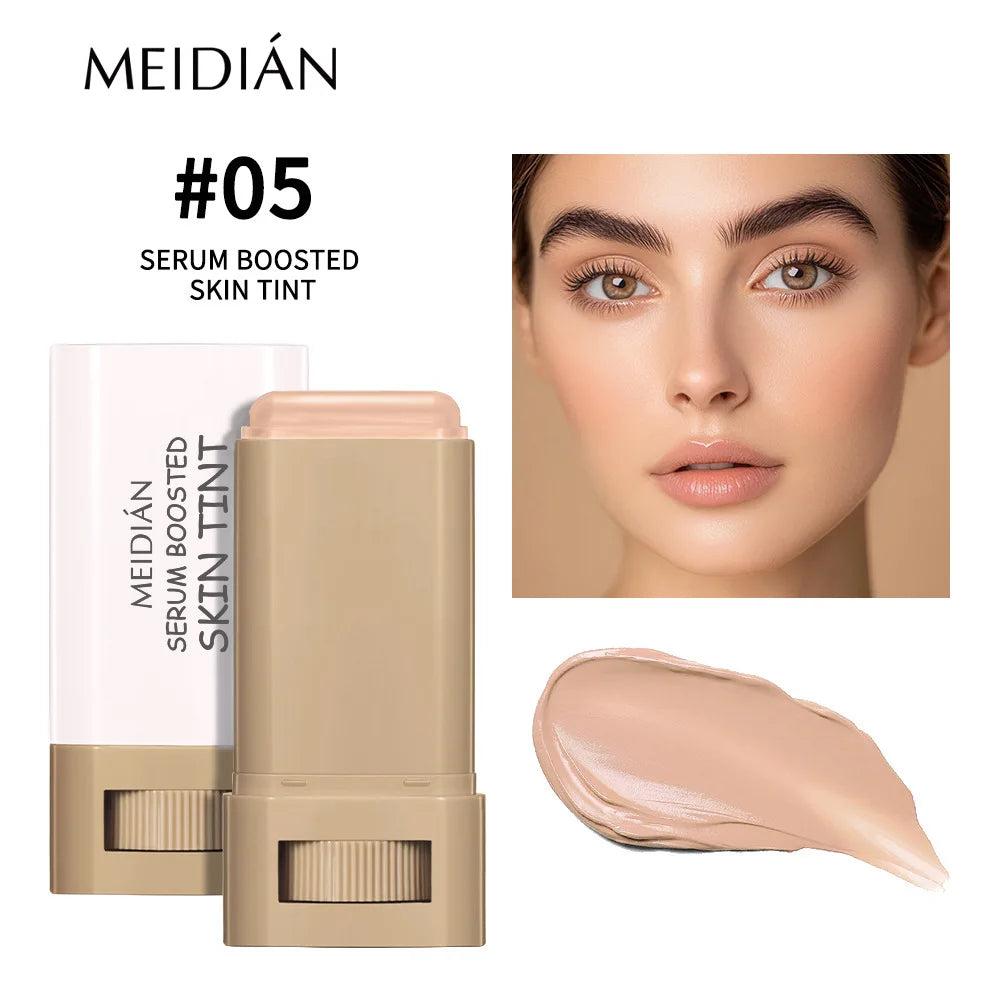 1/2PCS Skin Tint Stick Waterproof Nourishing Solid Tinted Serum Foundation Balm Face Tinted Face Contour Stick Face Makeup