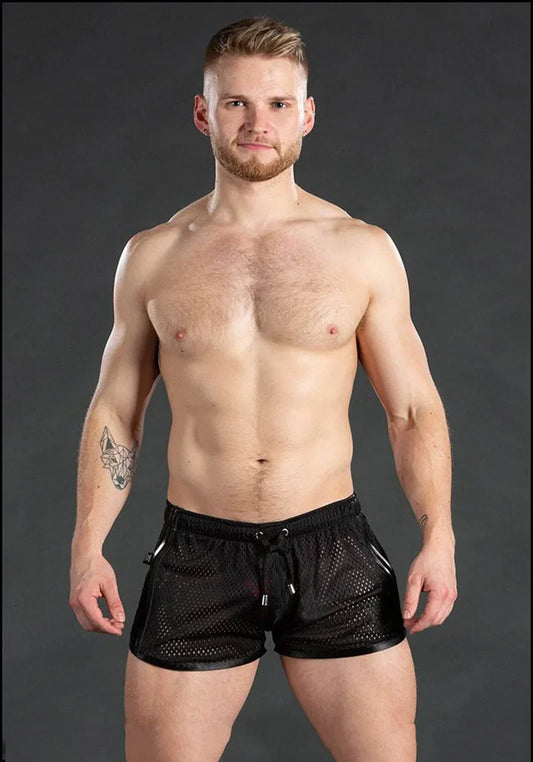 Men's sweatpants hole dry breathable sexy beach outdoor casual three-quarter pants(MNDK-05)