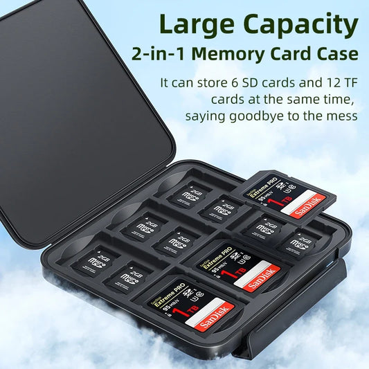 Llano Card Case Holder Water Resistant & Anti-Shock Memory Card Case for SD/Micro SD TF Card Storage Organizer Protector Cover