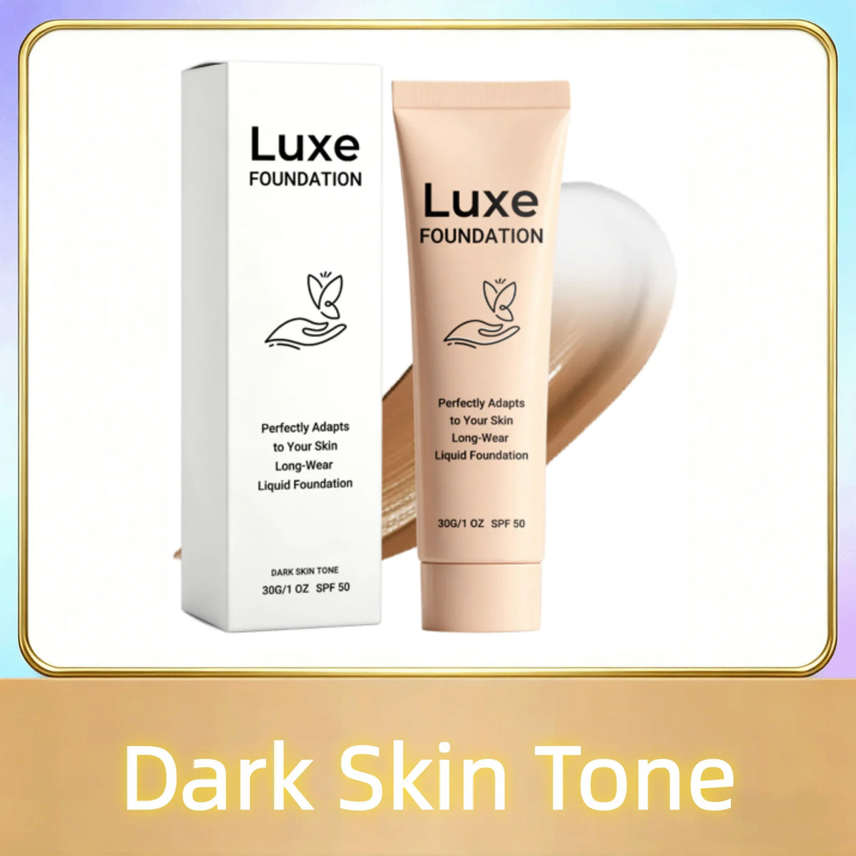 SPF 50 Color Changing Foundation Self Adjusting Adapt Skin Tone Conceal Face Fine Flaws Natural Invisible Skin Pores Makeup Base