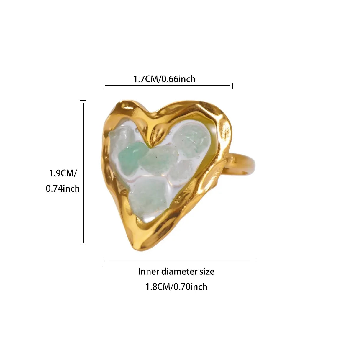 Zircon Geometric Heart Rings For Women Stainless Steel Gold Color Wedding Ring Luxury Aesthetic Jewlery Couple Gift 2026