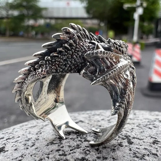 Dragon Rings Gothic Punk Style Pterosaur Wings Opening AdjustableĀ Rings for Men Women Vintage Jewelry Accessories Gifts