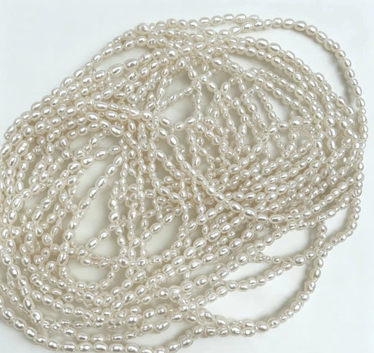 4.5 to 5.5 mm Irregular Baroque Imitation Pearl Semi-Finished Beads for Making Jewelry, DIY Necklacecklace Bracelet Accessories