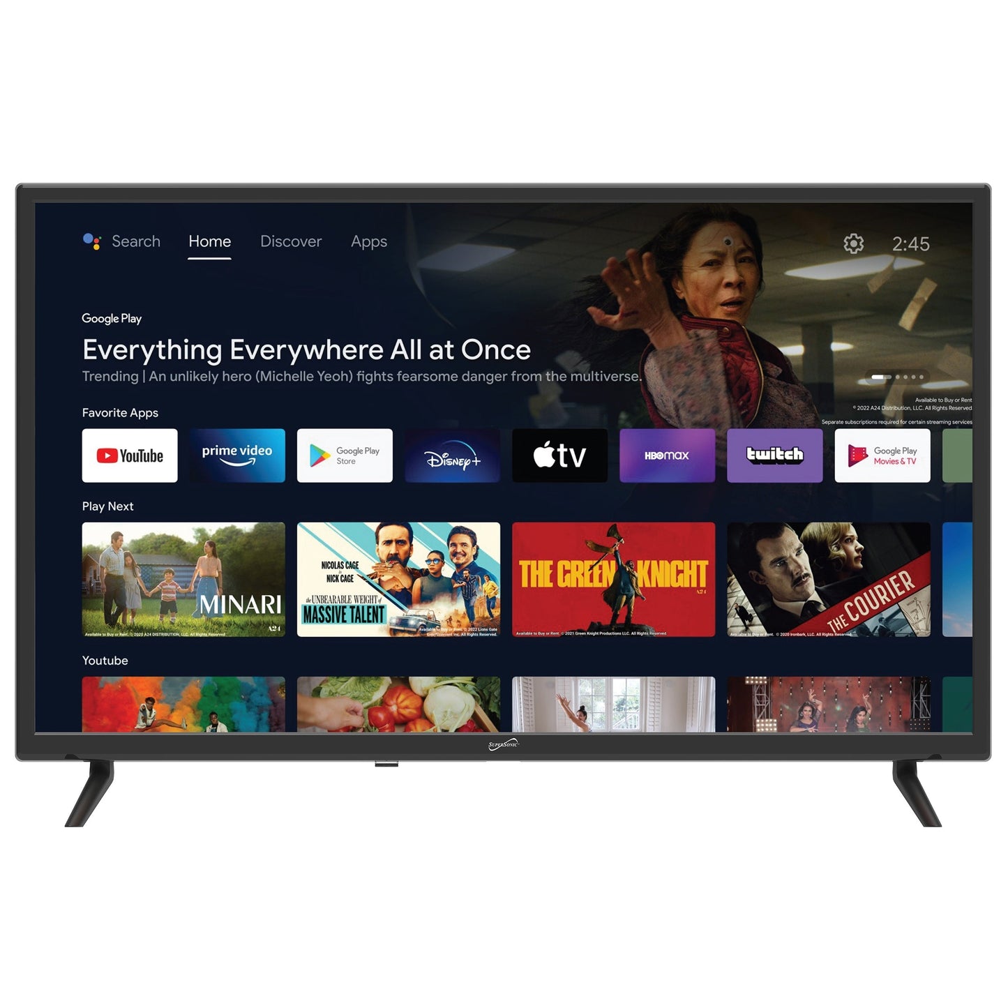 SuperSonic 32 Inch LED Smart HDTV
