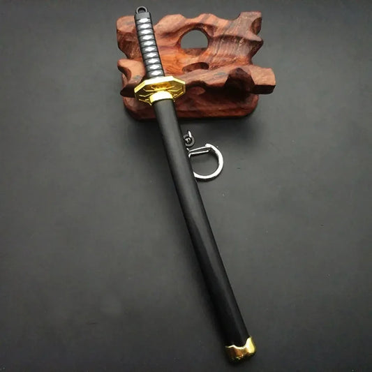 Mini Samurai Sword Keychain Anime Scabbard Key Ring Katana Buckle Key Chain for Men Women Cosplay Toy Jewelry Gift