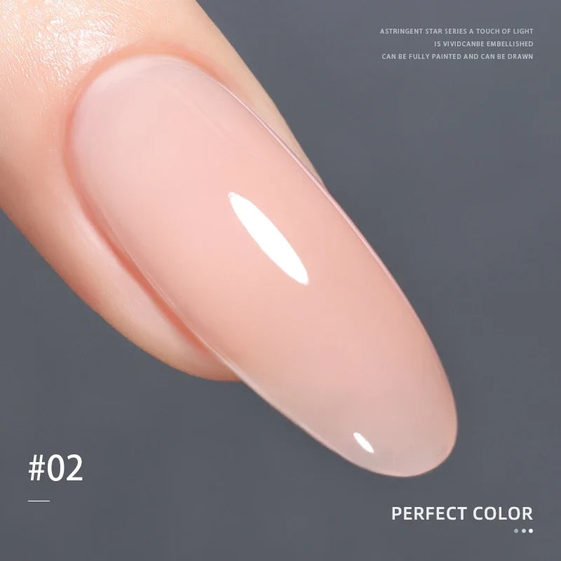 PERFECT COLOR 4-in-1 Builder Nail Gel,20g 12 Colors Rubber Base Gel Polish,Extension for DIY Salon Girls Home,Nail Art Brushes