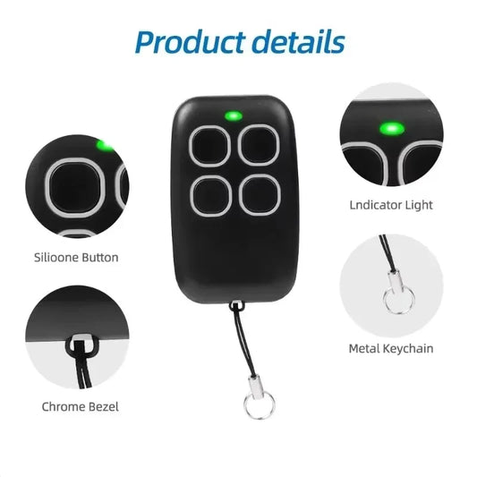 433Mhz Universal Duplicator Garage Remote Controller Command Clone Self-copying Automation Gate Fixed Code