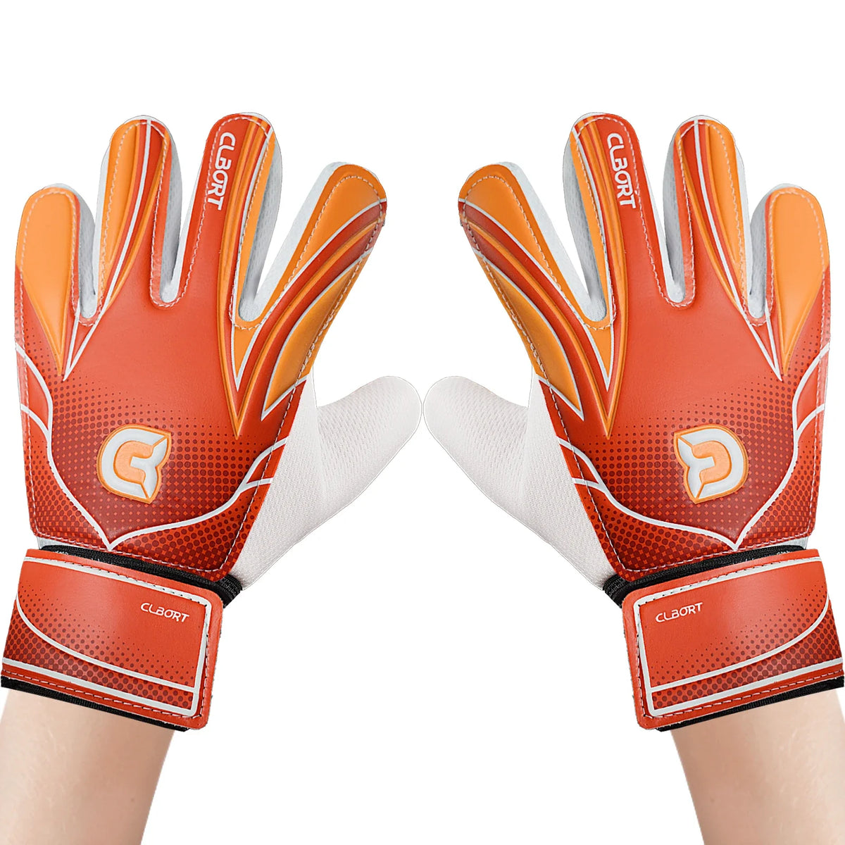 1 pair Non-Slip Soccer Goalie Gloves with Double Wrist Protection