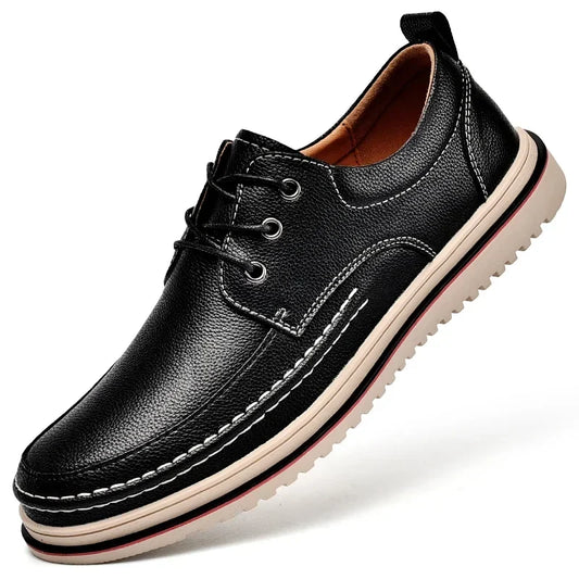 Leather Men Oxfords Shoes Handmade Italian Mens Casual Shoes Brand Leisure Male Loafers