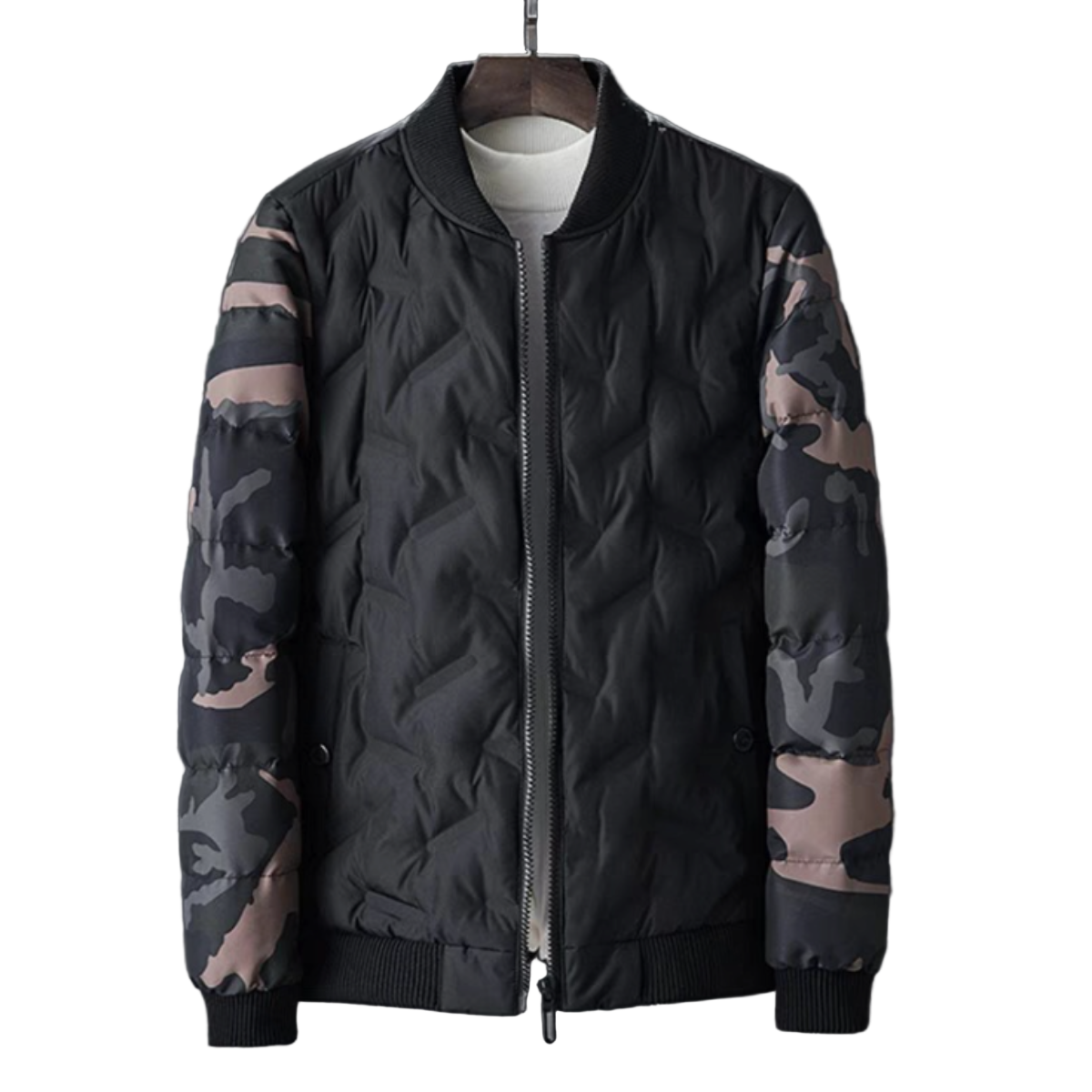 Mens Camouflage Bomber Jacket
