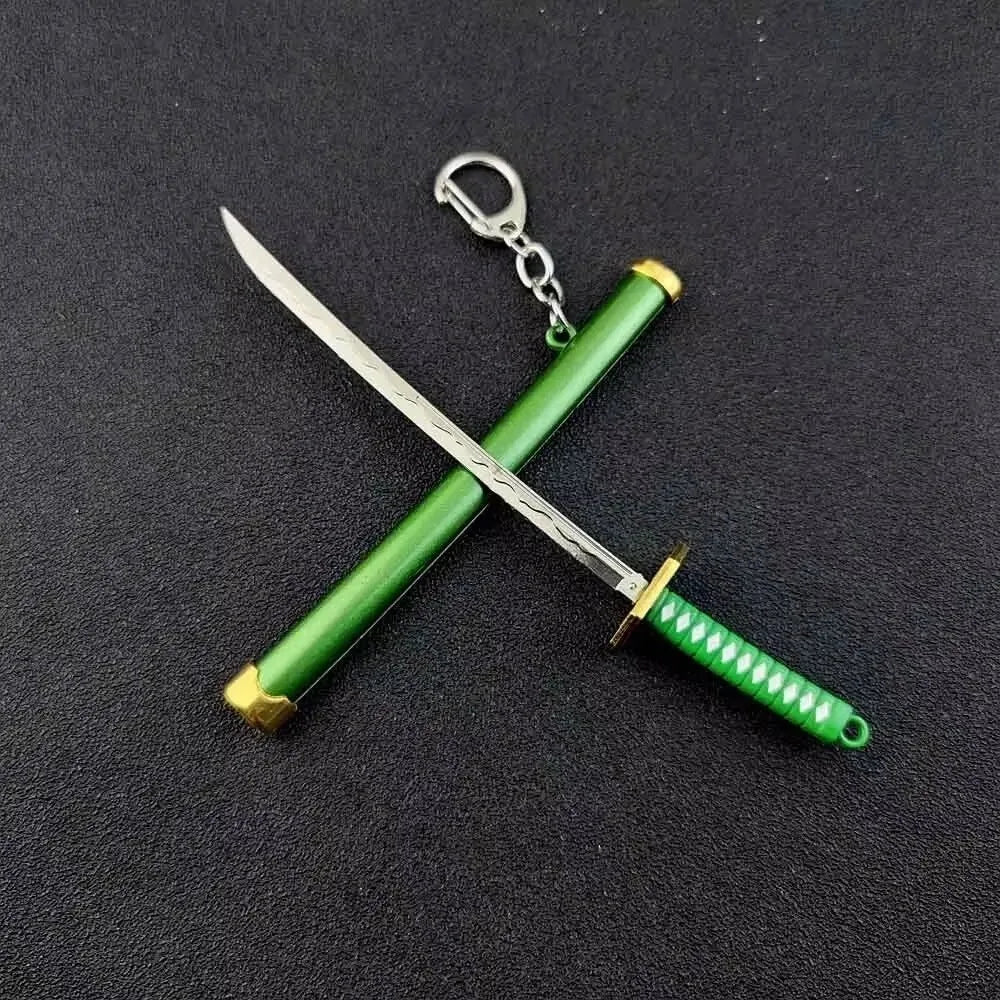 Mini Samurai Sword Keychain Anime Scabbard Key Ring Katana Buckle Key Chain for Men Women Cosplay Toy Jewelry Gift