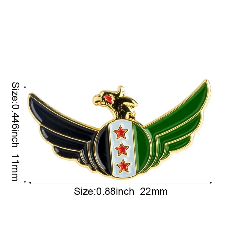 Syria Flag Badge Brooch Natinal Lapel Pins Flag Lapel Pins Country Flag Badge