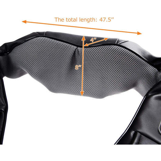 Shiatsu Back and Neck Massager Kneading Shoulder Massage Pillow with Heat Straps
