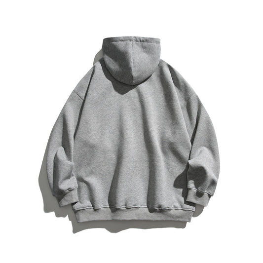 Simple Letter Embroidery Couple Hoodies Men And Women Casual Sweatshirt