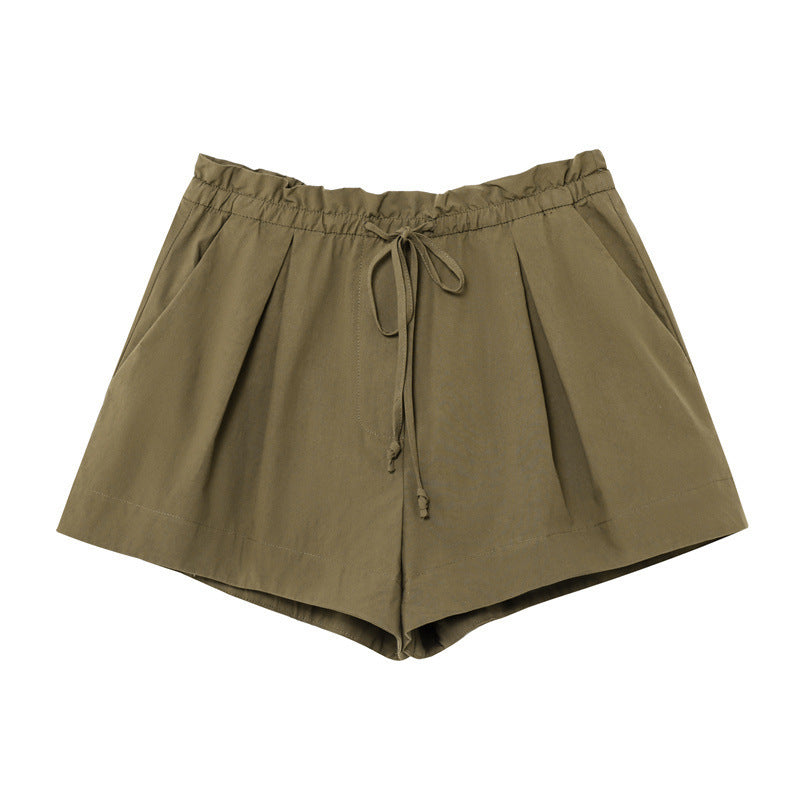 European And American Tuyere Pocket Decoration Short Shirt Leisure Skirt