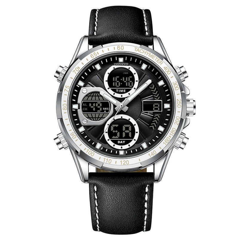 Alloy Leather Men's Business Watch Luminous Waterproof