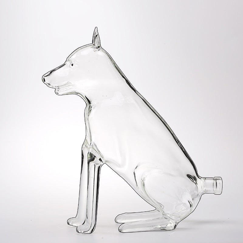Manufacturers Produce Glass Craft Wine Bottles Chinese Zodiac Dog Bubble Wine Bottles