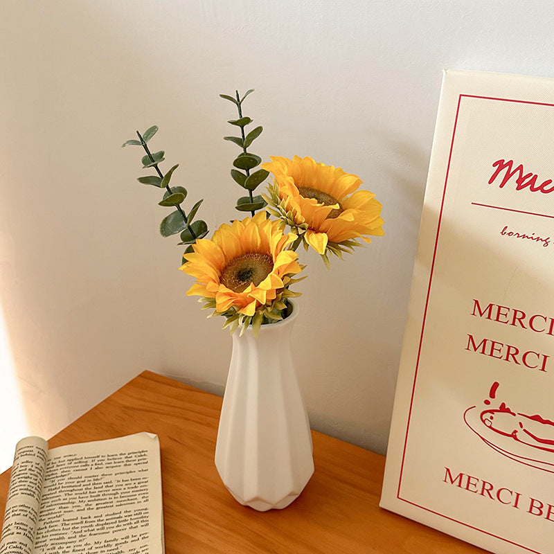 Tulip Vase Creative Living Room Flower Arrangement White Flower Device