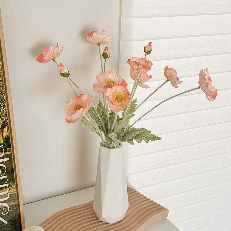 Tulip Vase Creative Living Room Flower Arrangement White Flower Device