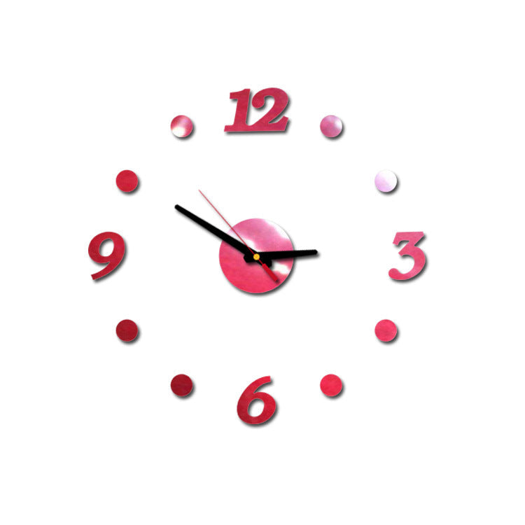 Creative Acrylic Silent Mirror Decorative Wall Clock