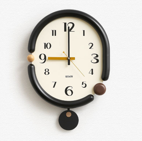 Creative Simple Living Room Punch-free Wall Clock