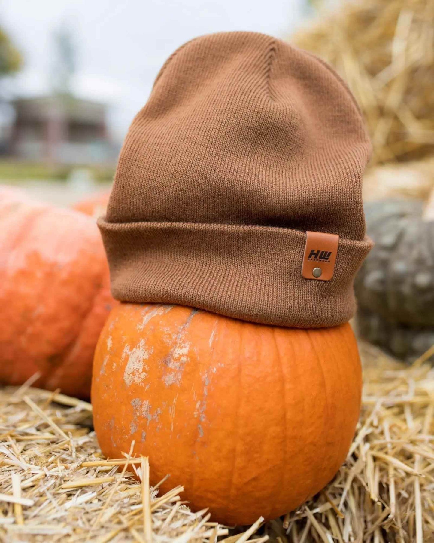 HAAKWEAR Camel Brown Beanie - Classic Knit Cuffed Hat Made in USA