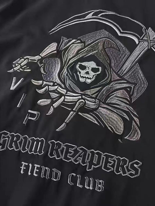 God of Death Techwear Bomber Jacket for Men