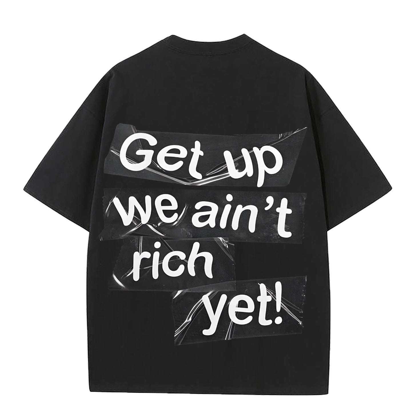 Heavy Cotton Printed Loose Casual Short-sleeved T-shirt