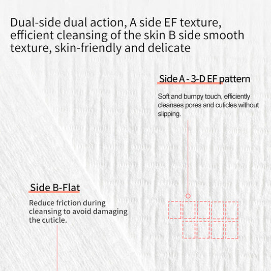 Towels For Sensitive Skin, Makeup Remover, Cleansing, Care, Travel XL, USDA Biobased Dermatologist Approved Face Towel, Disposable Clinically Tested Face Towelette Cosmetic