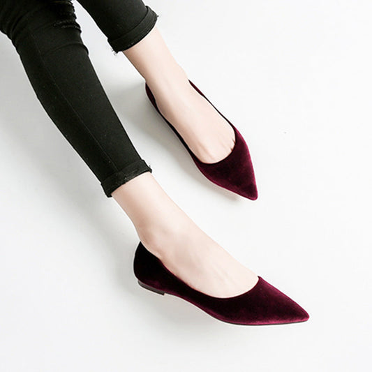 Comfortable Pointed-toe Shallow Mouth Single Shoes Women