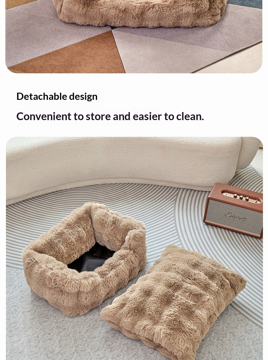 Bubble Plush Square Bed