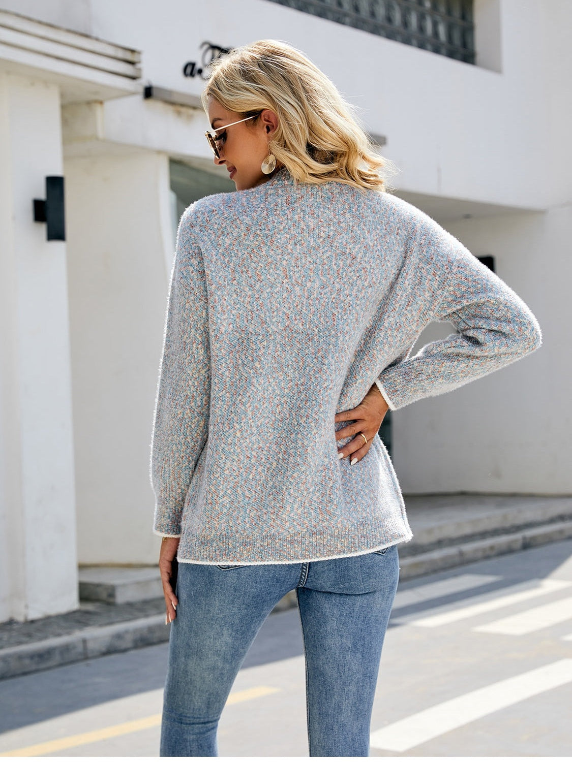 Women Button Down V-Neck Cardigan with Pockets