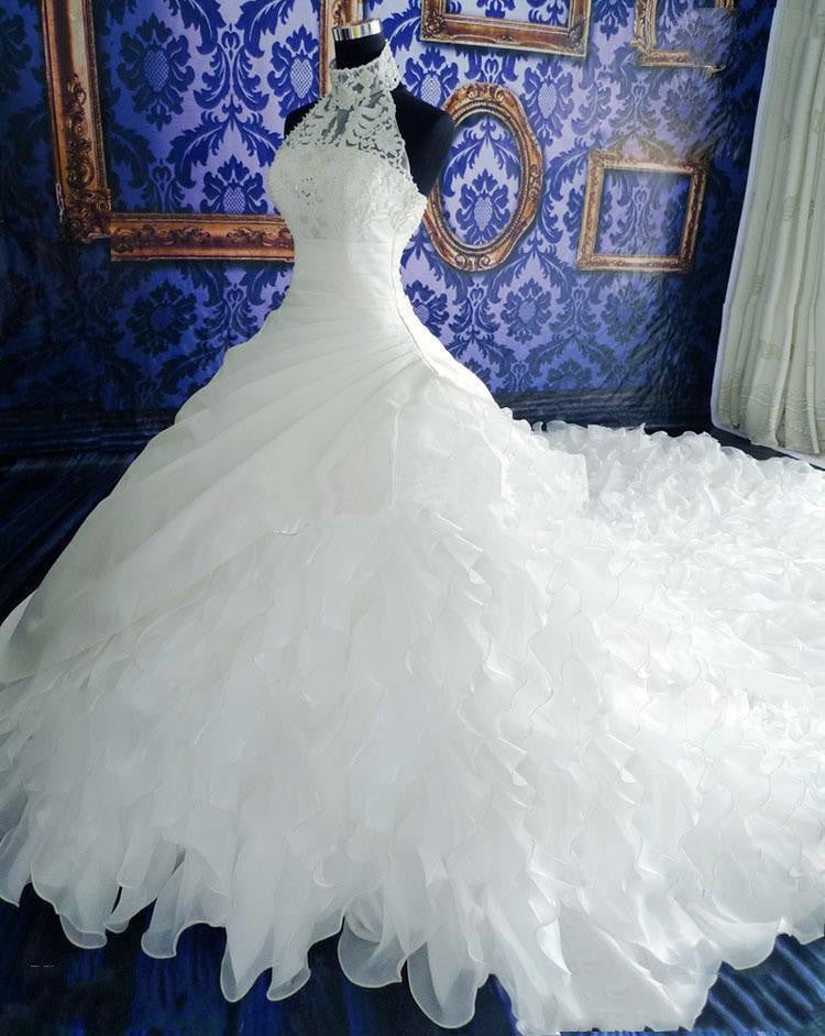 Wedding Dress High-end Dress With Big Tail
