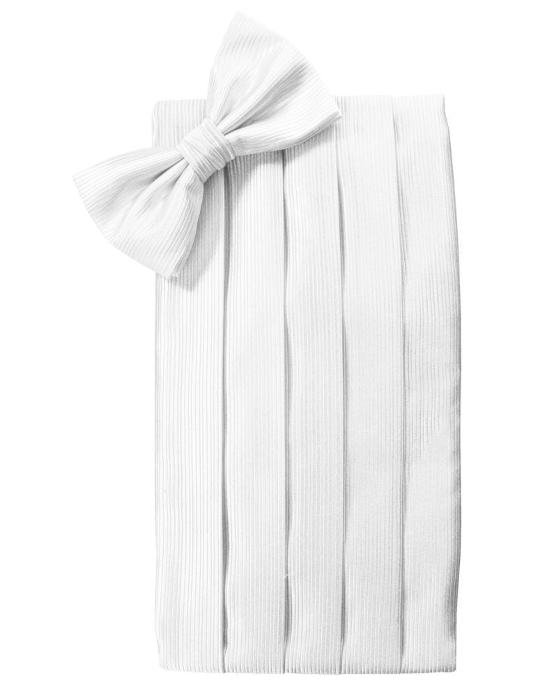 Faille Silk Cummerbund & Bow Tie Set
