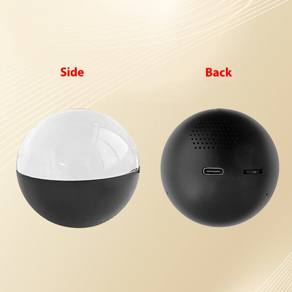 Fashionable And Personalized Electronic Ball Video Player 3D Video Crystal Ball DIY Memory Art Glass Ball Lamp Spherical Pixel Display 2.7inchs Screen 4GB Videos Player For Gift