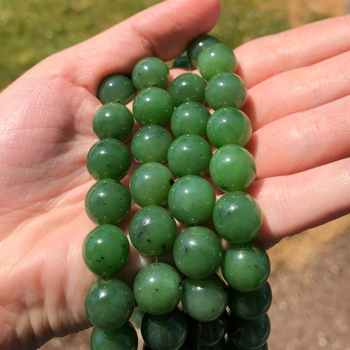 A Grade Canadian 12mm unstrung beads, 16"